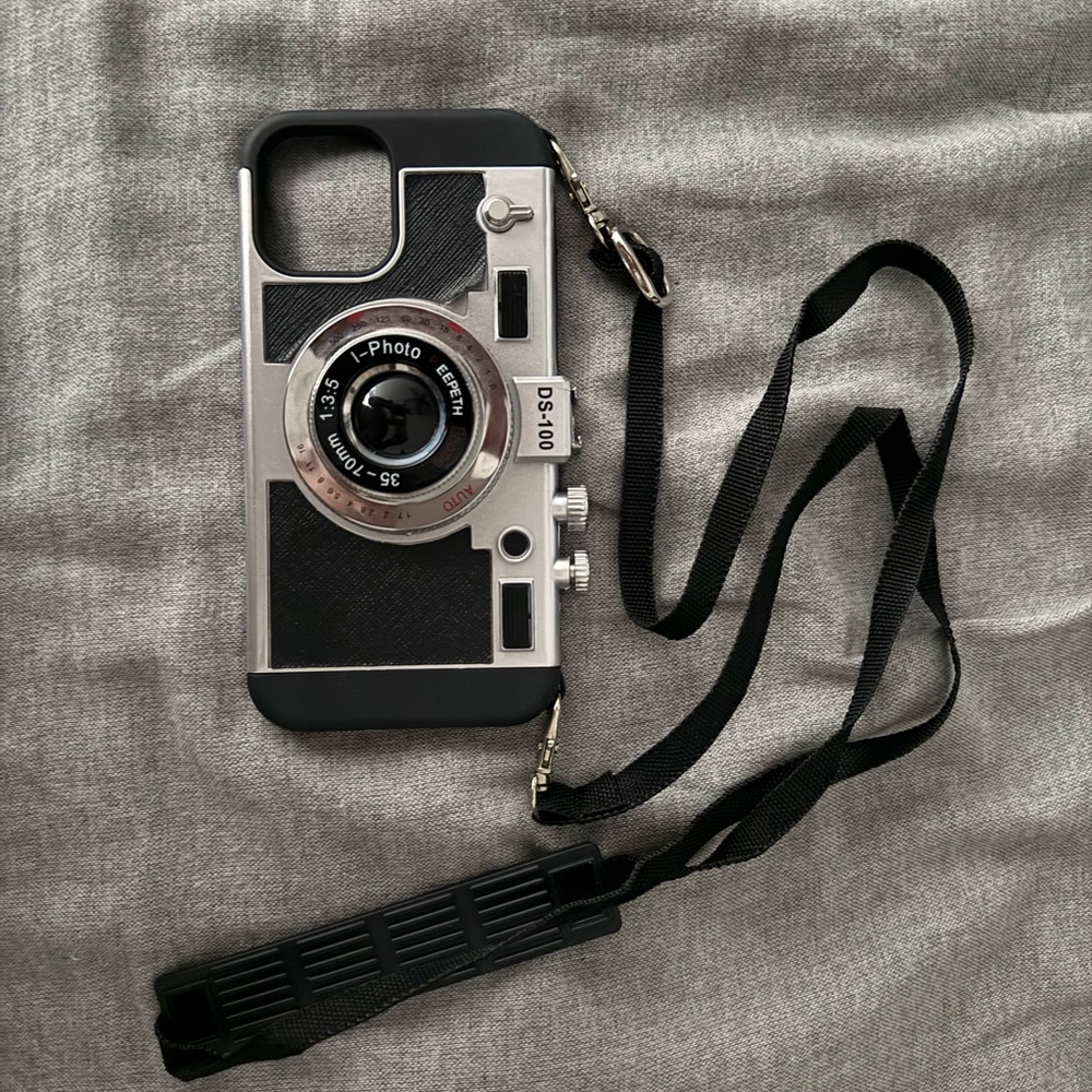 Retro Camera “Emily in Paris” Phone Case with Strap